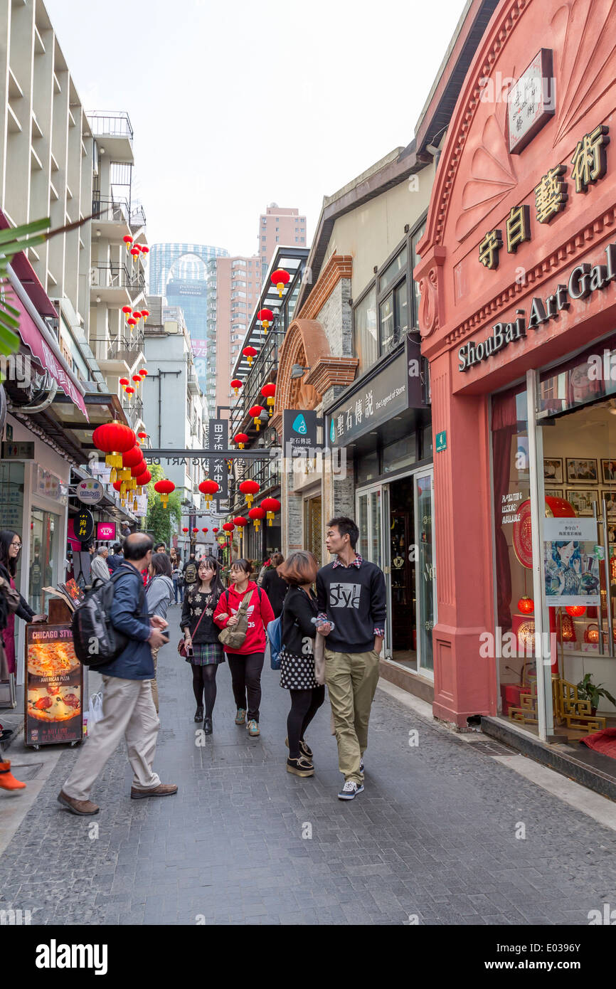 Old Town THE FRENCH CONCESSION SHANGHAI CHINA Stock Photo