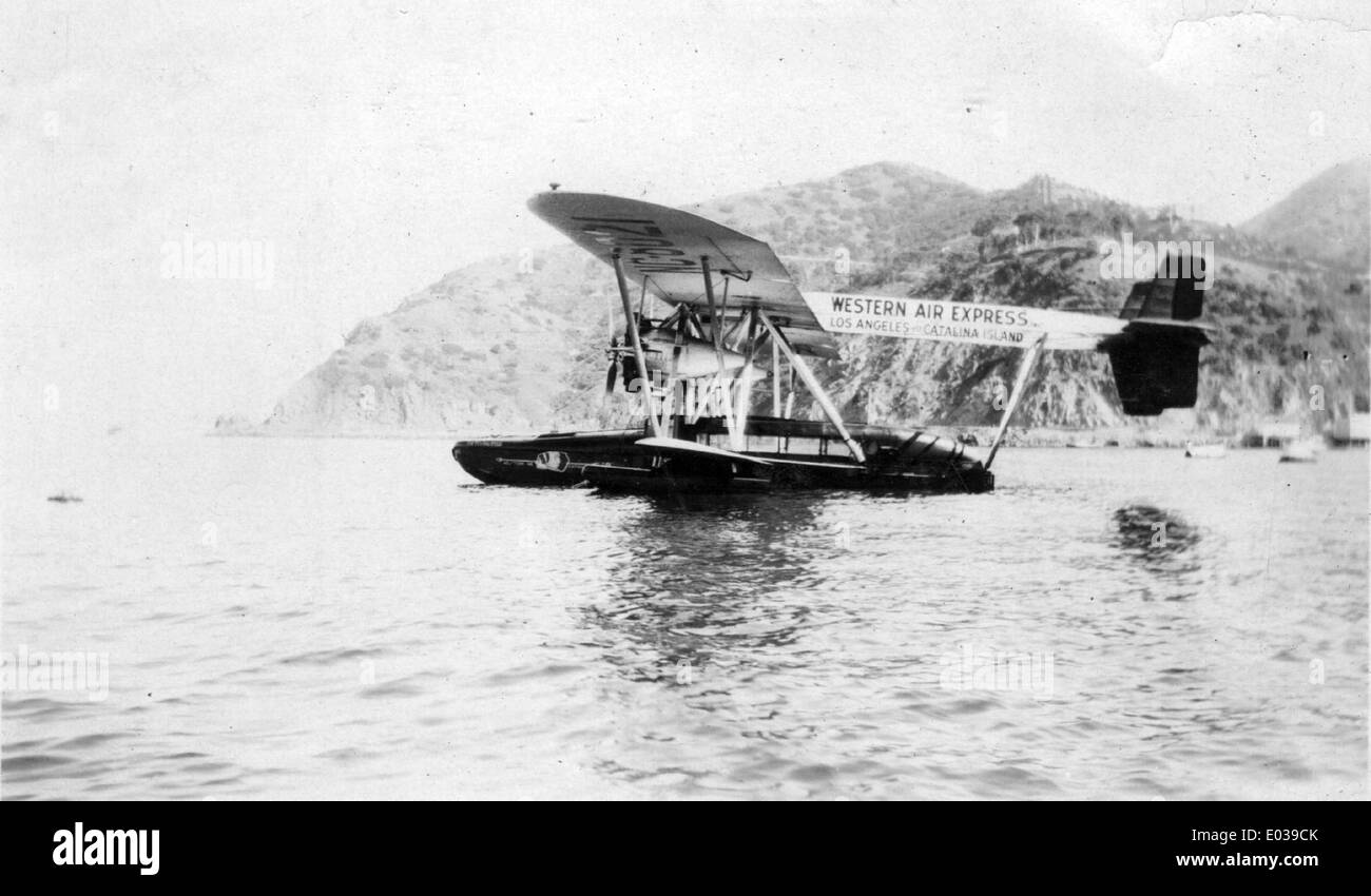 177. Sikorsky S-38, NC8021, Western Air Express, at Avalon, c1929 Stock Photo