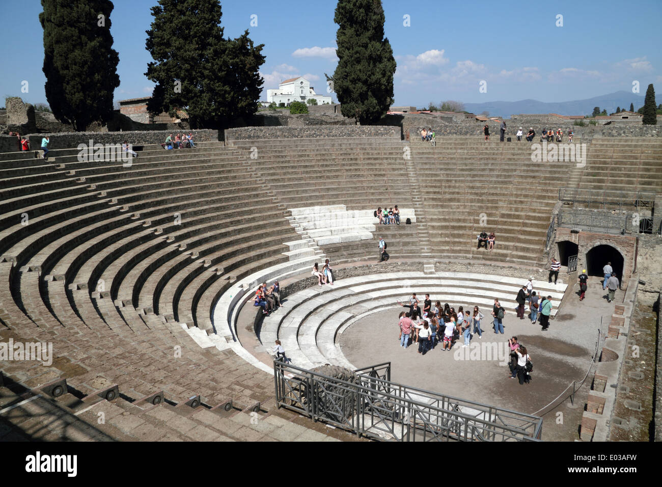Teatro Grande, Great Theatre, Pompeii, Italy Stock Photo - Alamy