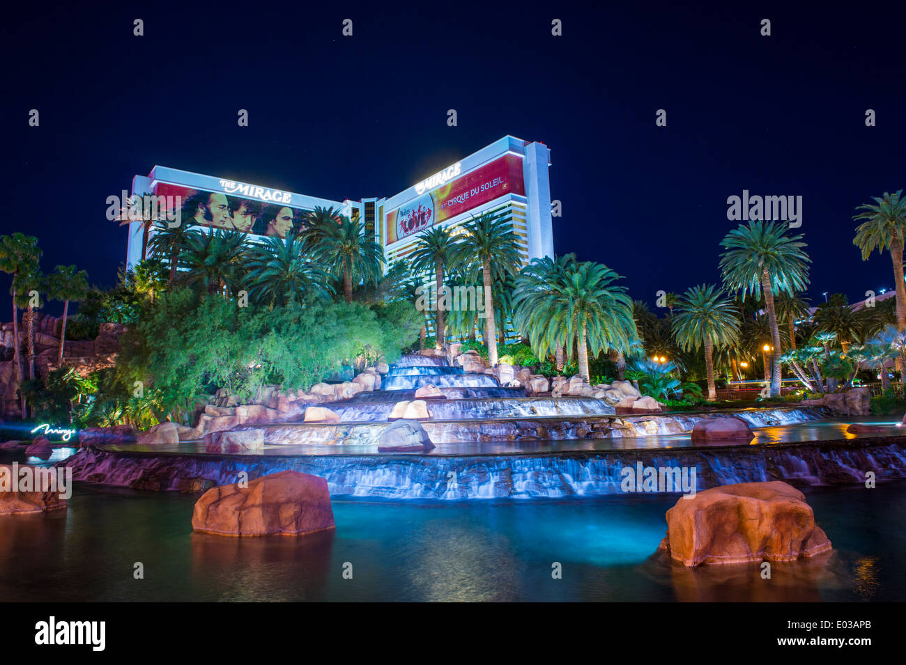 The Mirage Hotel in Las Vegas Stock Photo