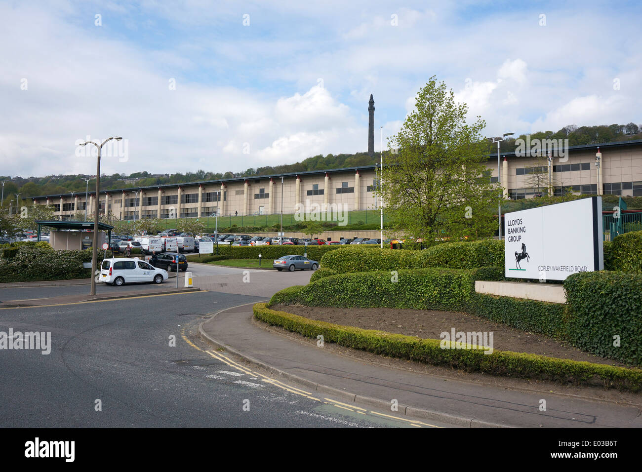 Lloyds Bank (Halifax HBOS) Data Centre at Copley, West Yorkshire Stock Photo