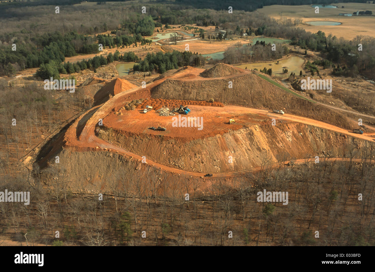 LOUDOUN COUNTY, VIRGINIA, USA Aerial of Knop's Hill, Peter Knop man