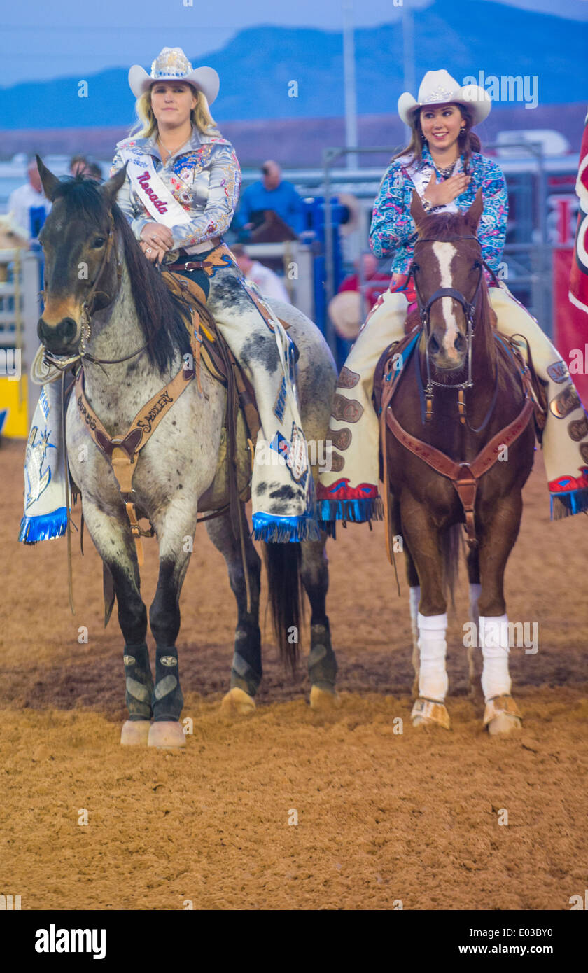 Cowgirls Participating at the Clark County Fair and Rodeo a ...