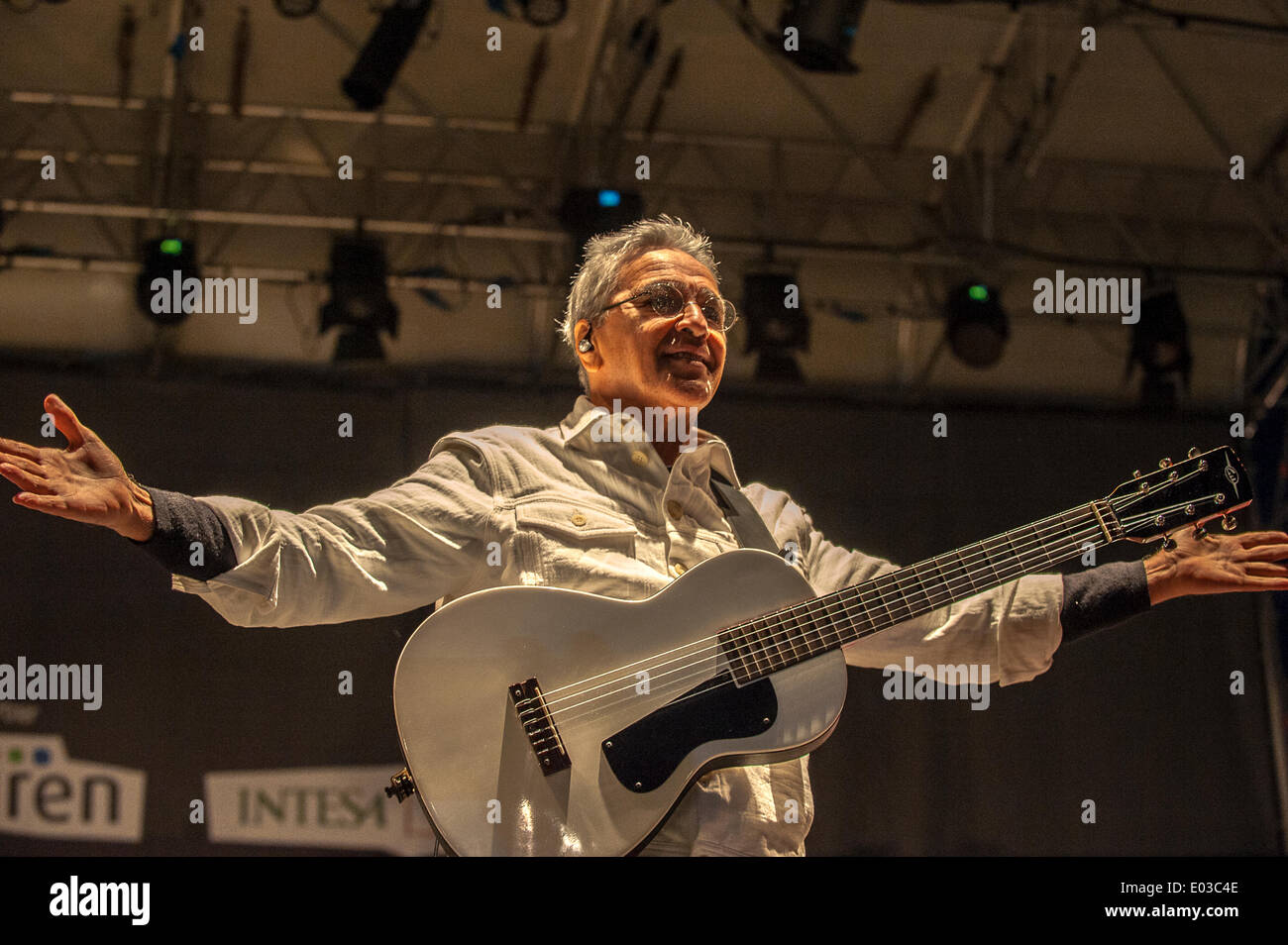 Turin, Italy. 30th Apr, 2014. Torino Jazz Festival Concert of Caetano Veloso Credit:  Realy Easy Star/Alamy Live News Stock Photo
