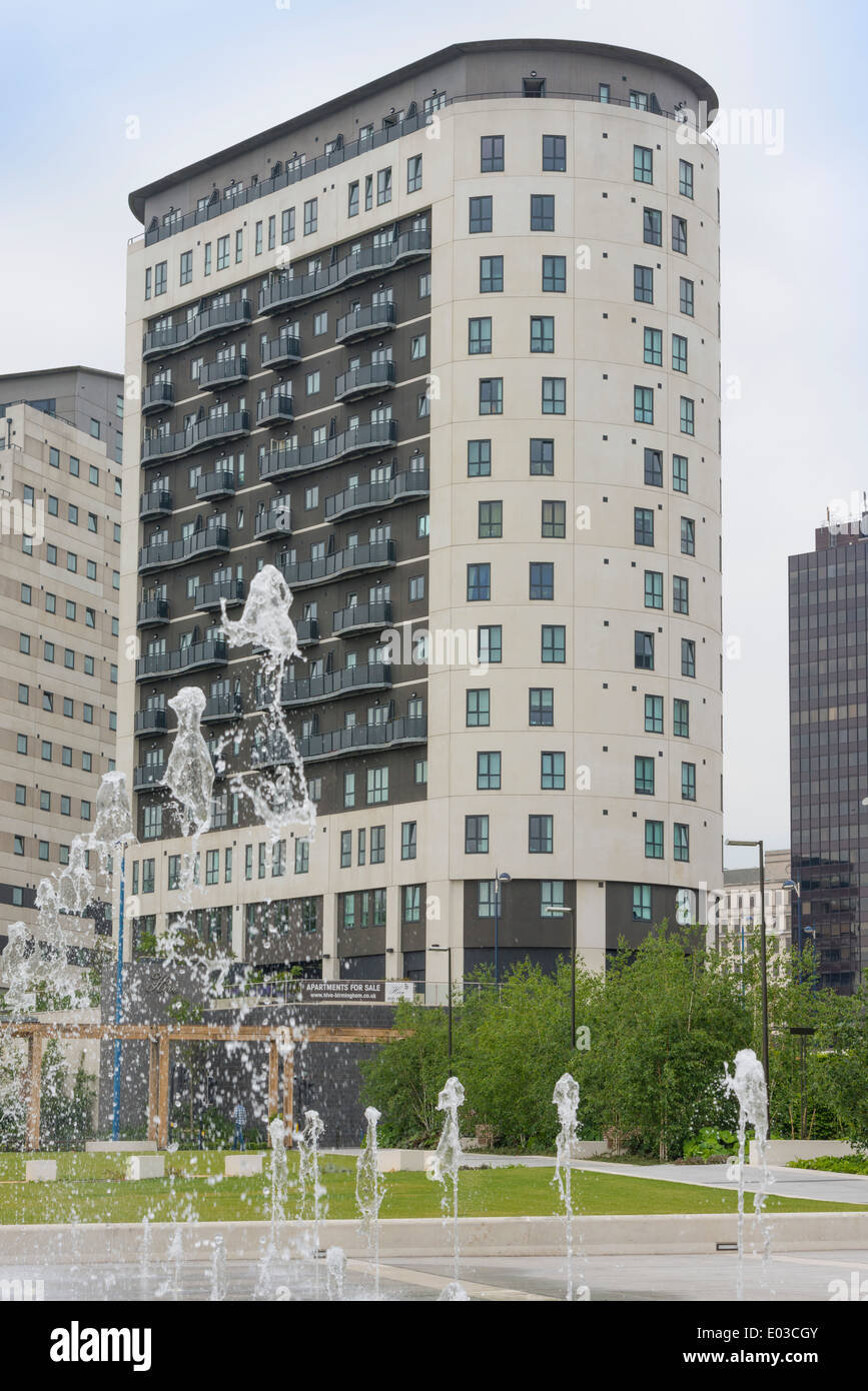 The Hive and Masshouse buildings, Eastside, Birmingham, West Midlands