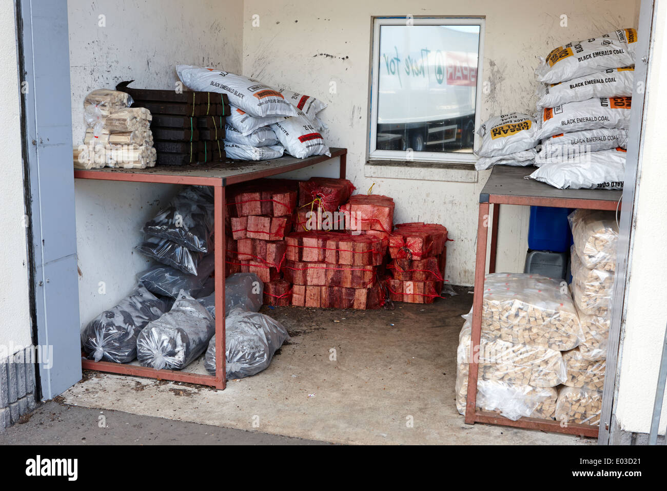 solid fuel store northern ireland Stock Photo Alamy