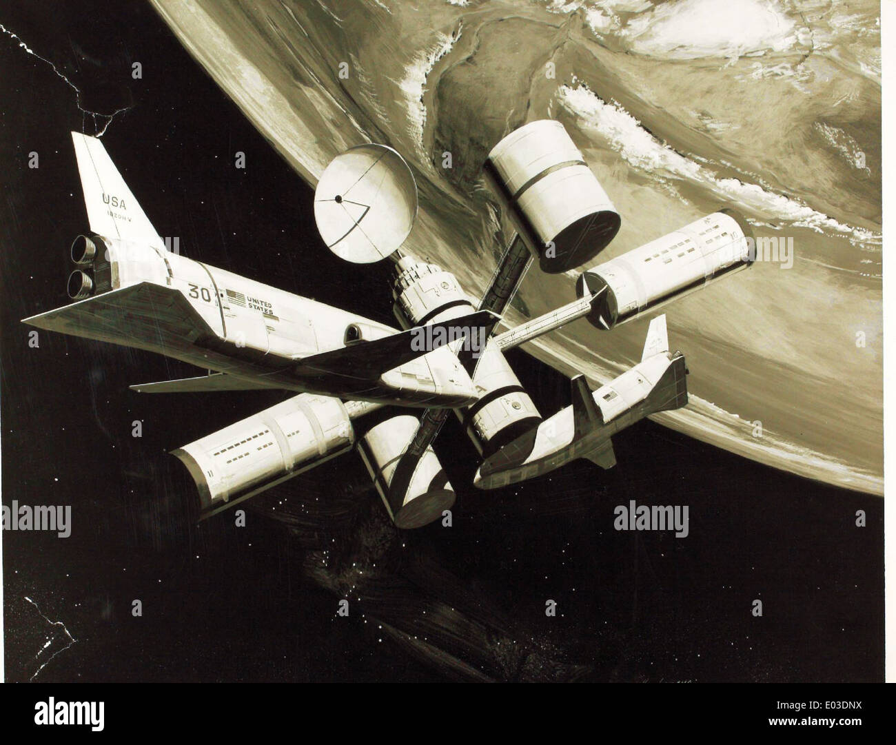 A glossy photo from the NASA Space Shuttle Program, showcasing one of ...