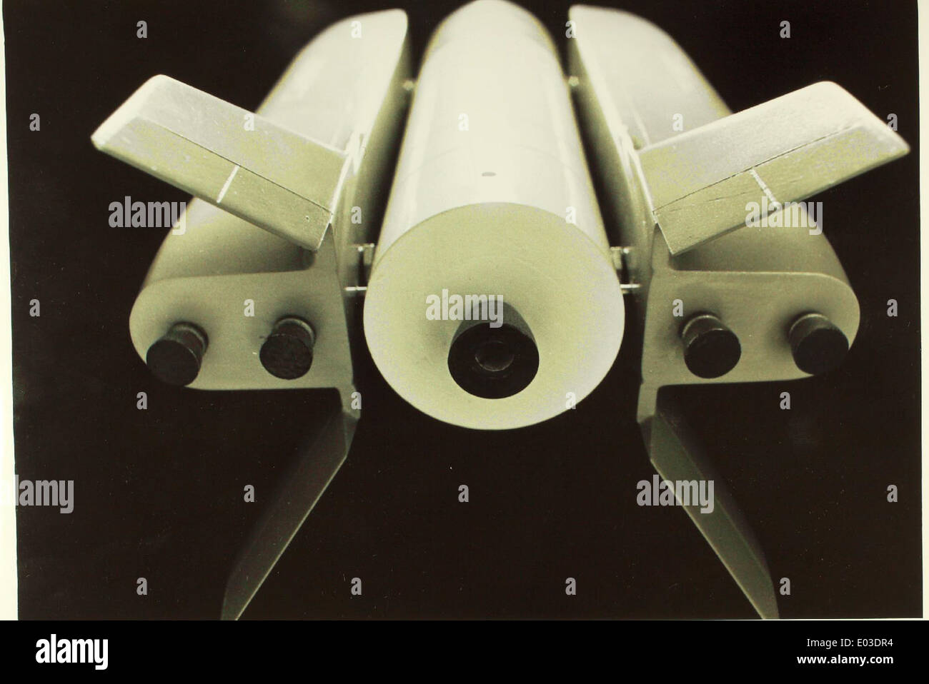 This glossy photo showcases the NASA Space Shuttle Program, which ran ...