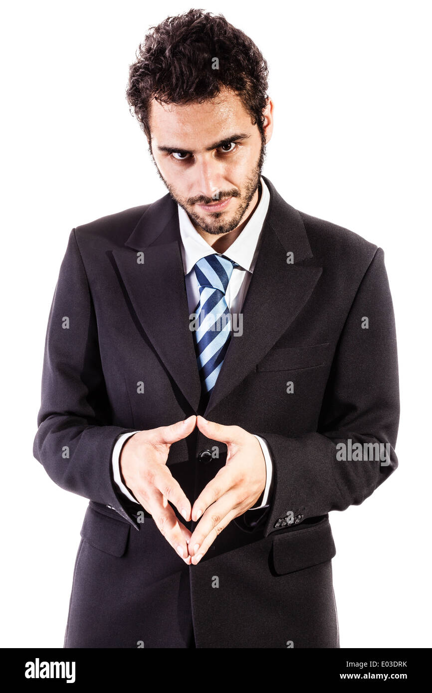 Handsome, white and strong business man posing in photos of business and  fashion theme on the street. He is sitting on the floor Stock Photo - Alamy