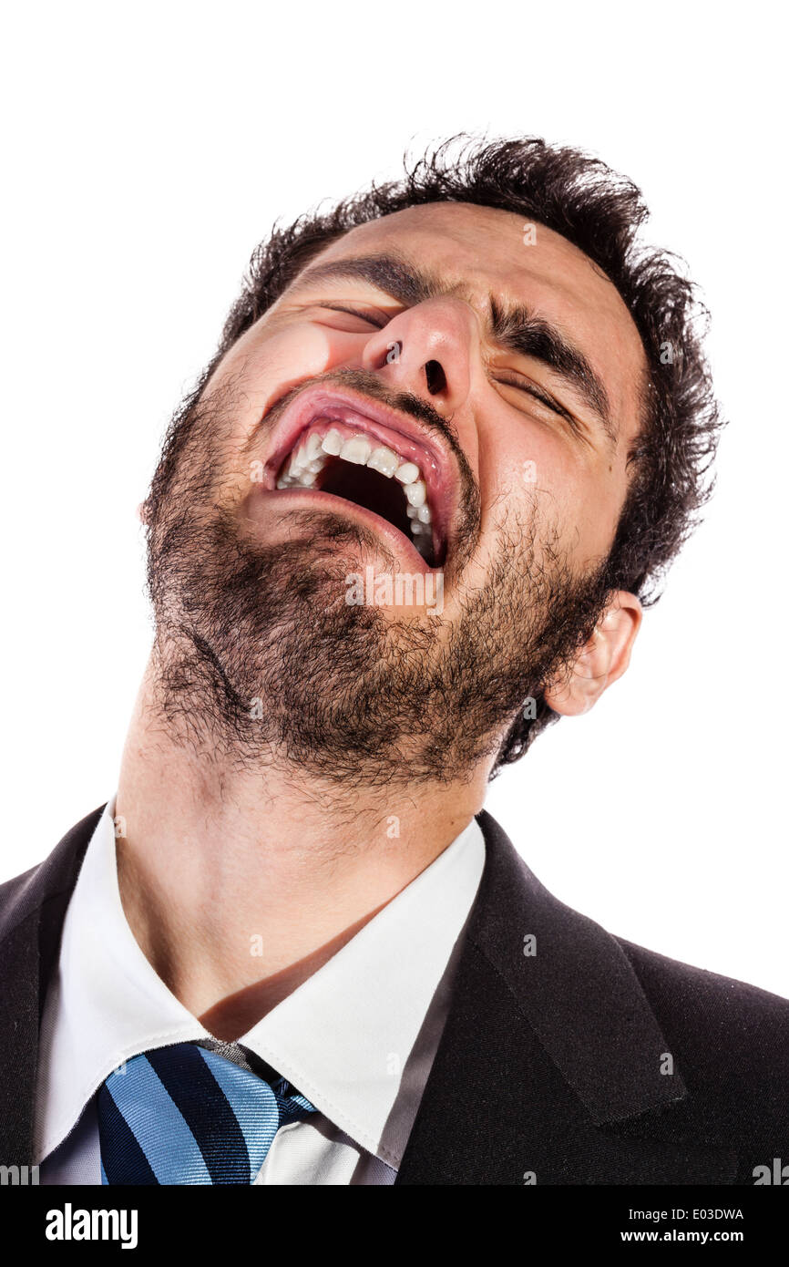 Desperate young man making funny hi-res stock photography and images ...