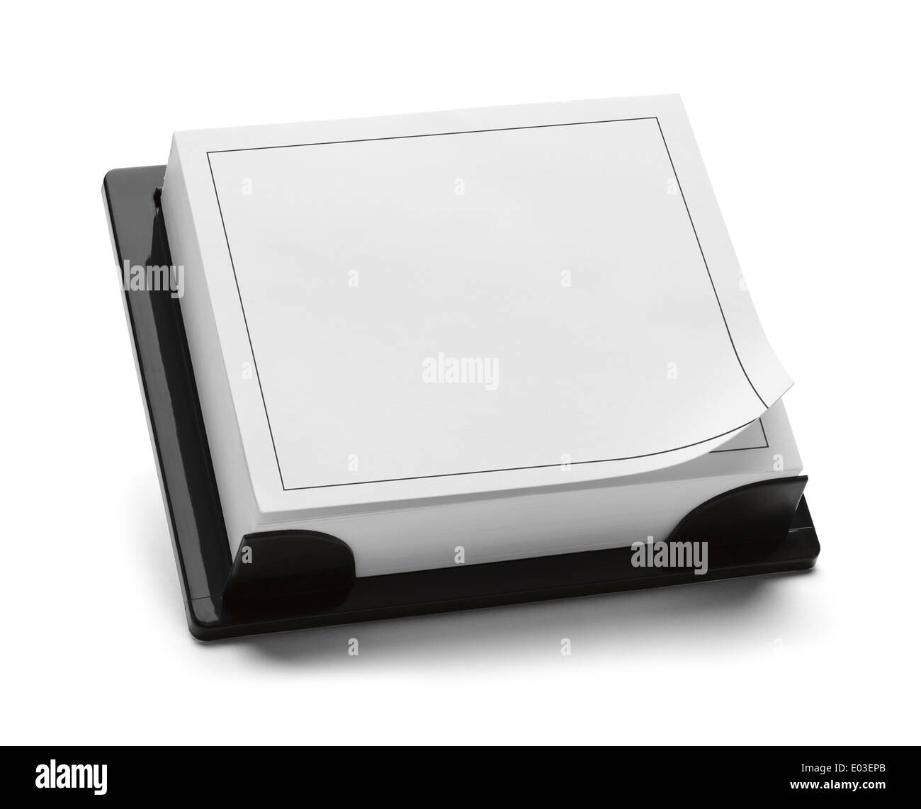 Square Black and White Calendar with Copy Space Isolated on White Background. Stock Photo