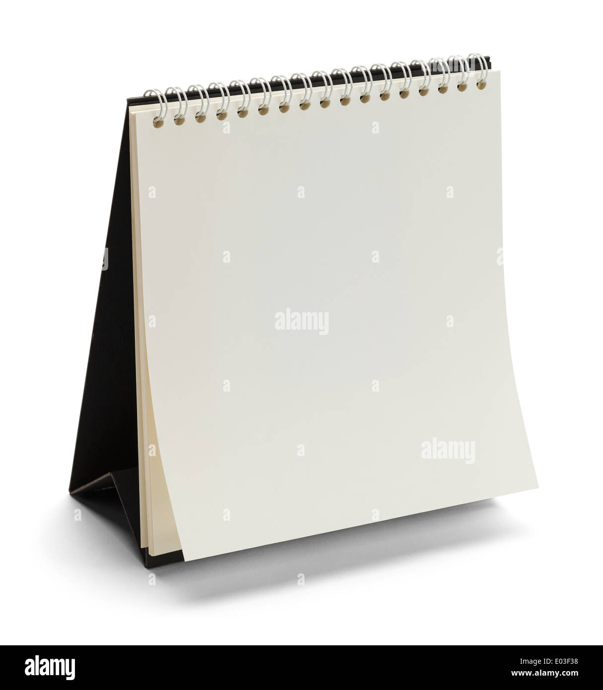 Tent Calendar with Copyspace Isolated on White Background. Stock Photo
