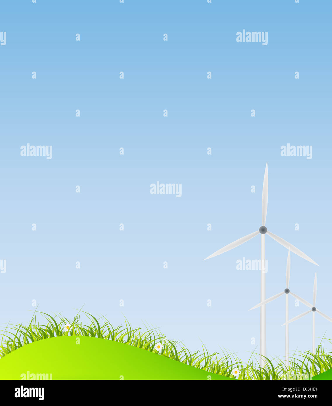 Summer Abstract Background with Grass. Vector Illustration Stock Photo ...