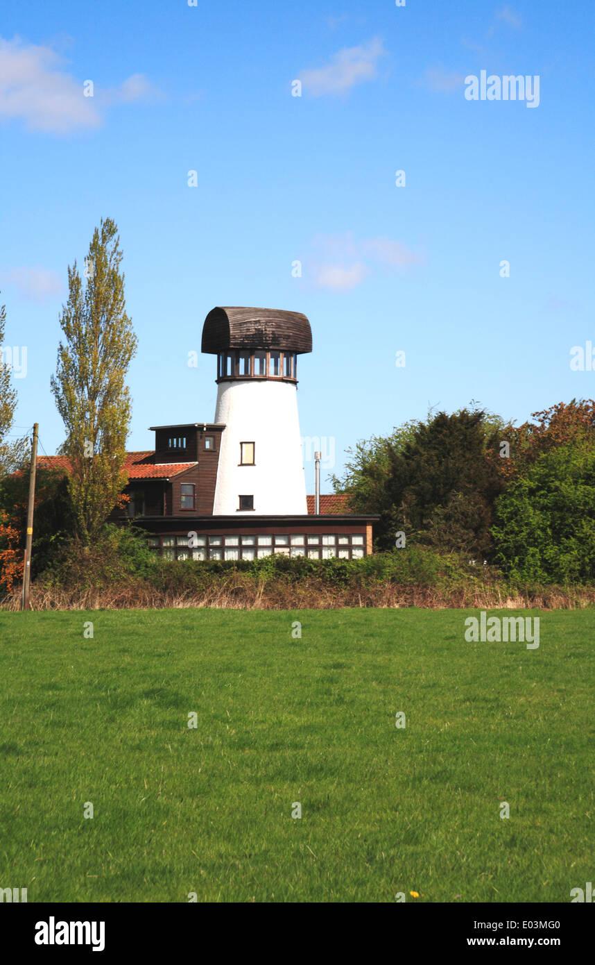 A view of the converted windmill of Burgh St Margaret, Norfolk, England