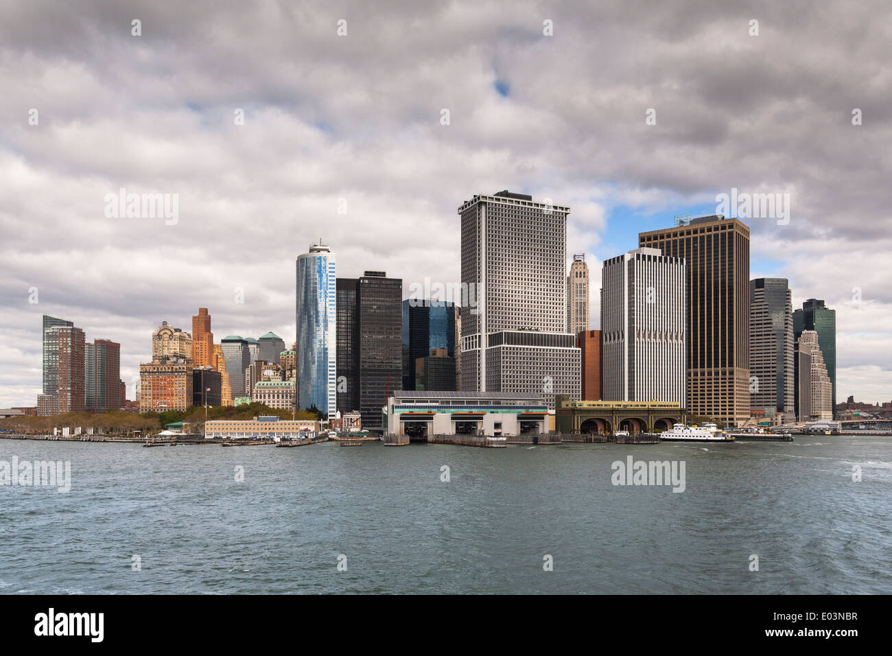 Manhattan from the Staten Island Ferry Stock Photo Alamy