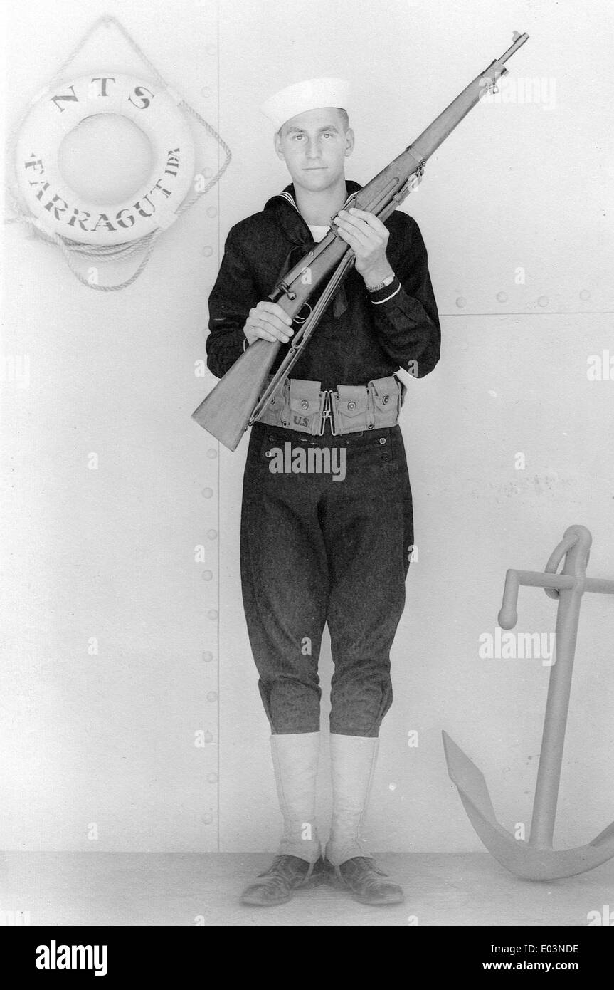 US NAvy sailor of WWII Stock Photo