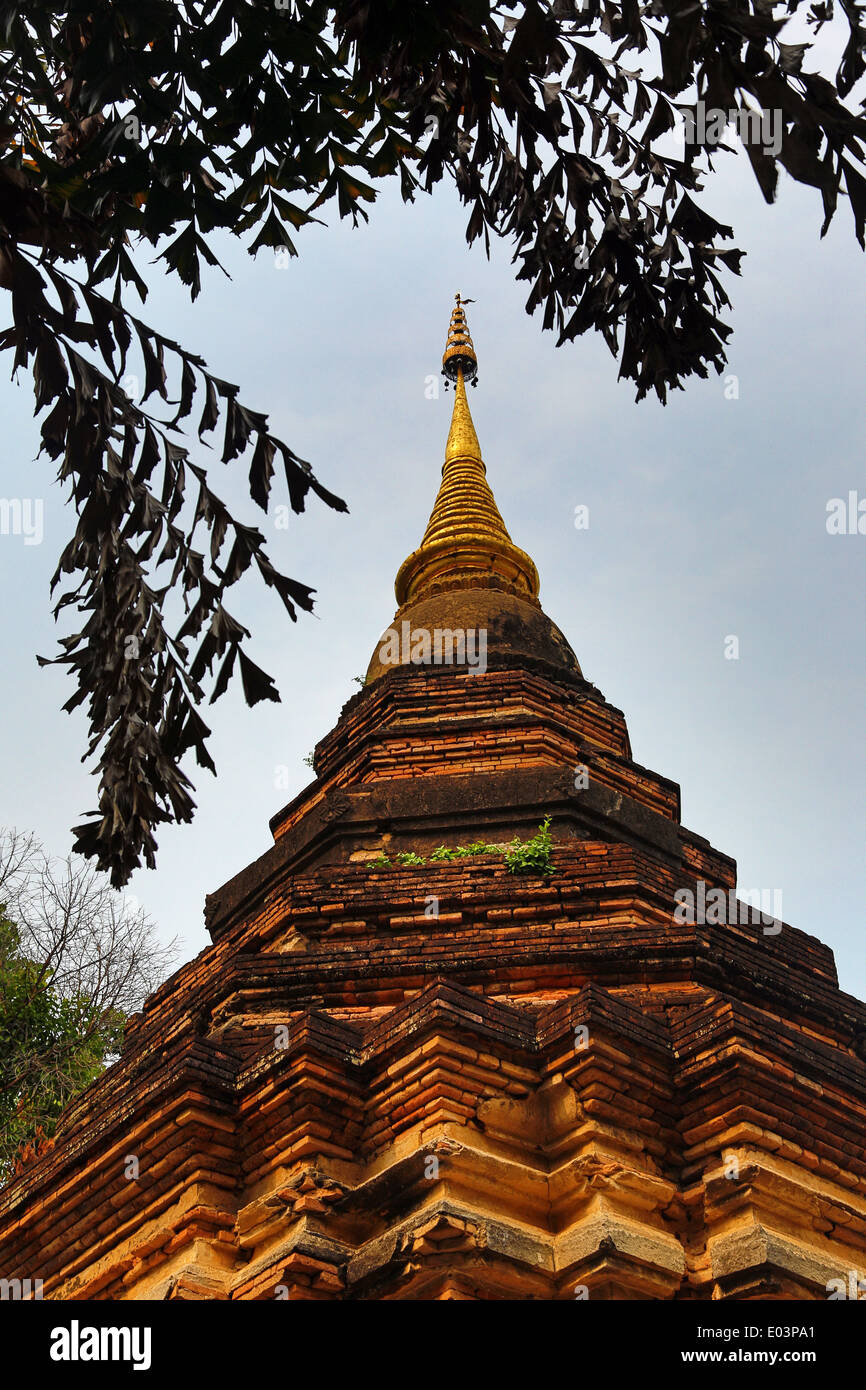 Wat Maha Thera Chan Temple in Chiang Mai, Thailand Stock Photo