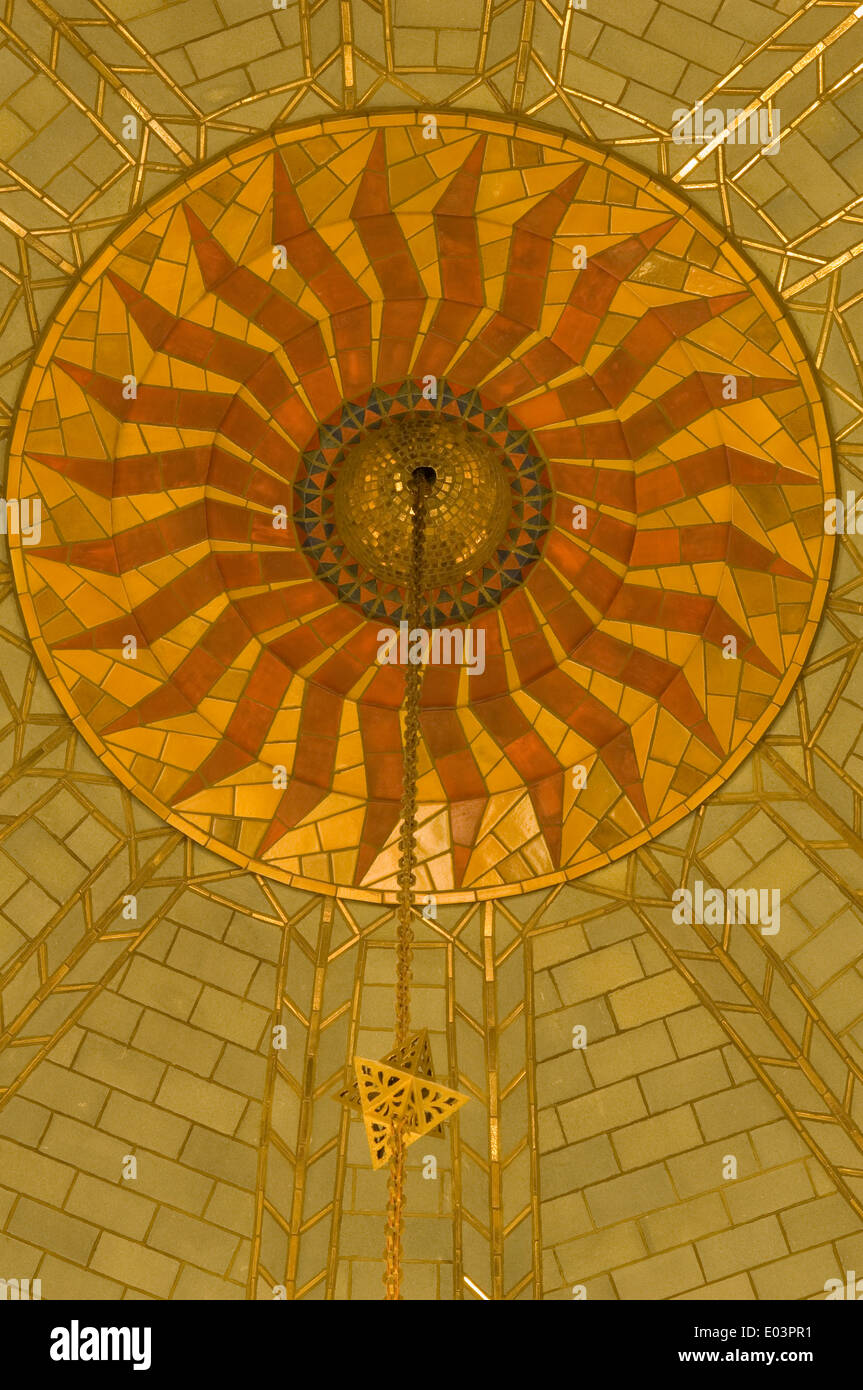 Vaulting with mosaic murals, Nebraska State Capitol, LIncoln, Nebraska, USA Stock Photo Alamy