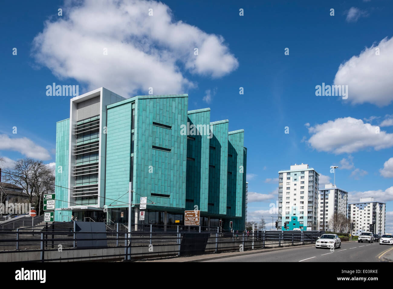 THe University of Sheffield Information Commons building in Sheffield South Yorkshire England Stock Photo