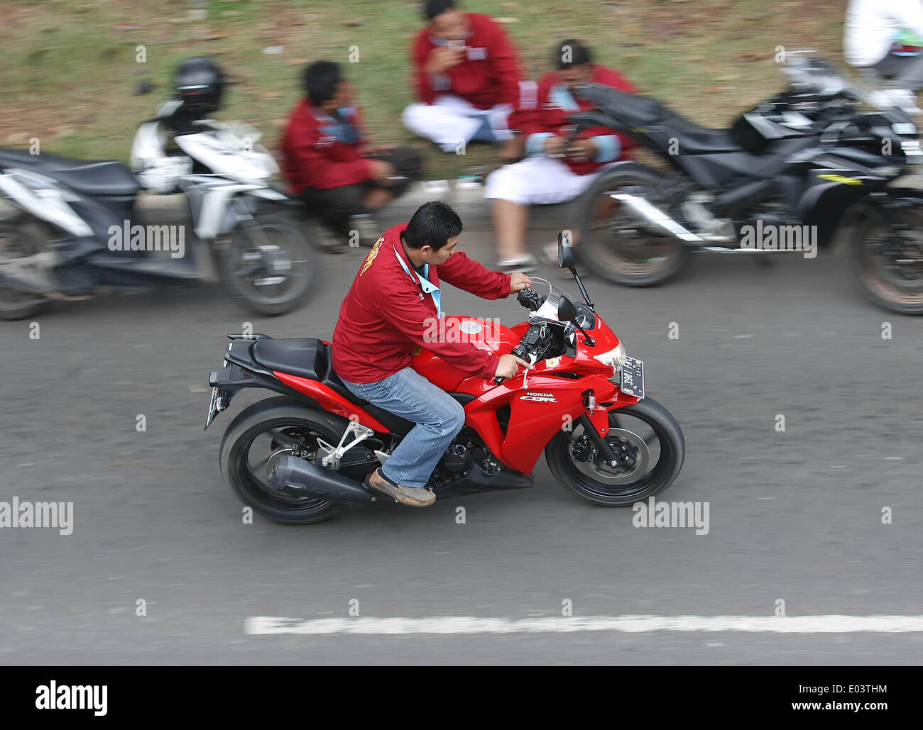 Central Jakarta Jakarta Indonesia 1st May 2014 Worker With