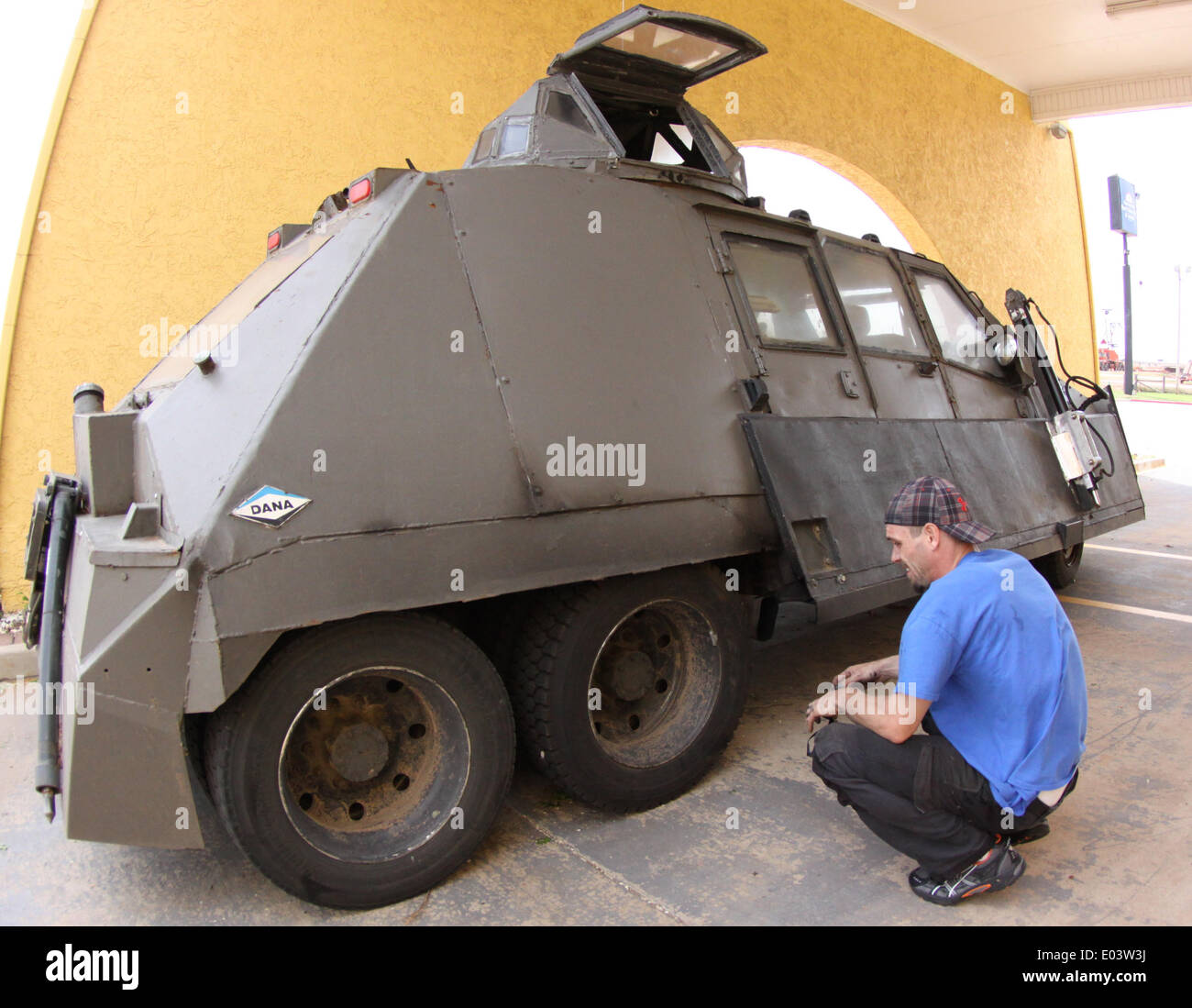 See inside this storm chaserâ??s homemade vehicle and how he gets inside  tornados