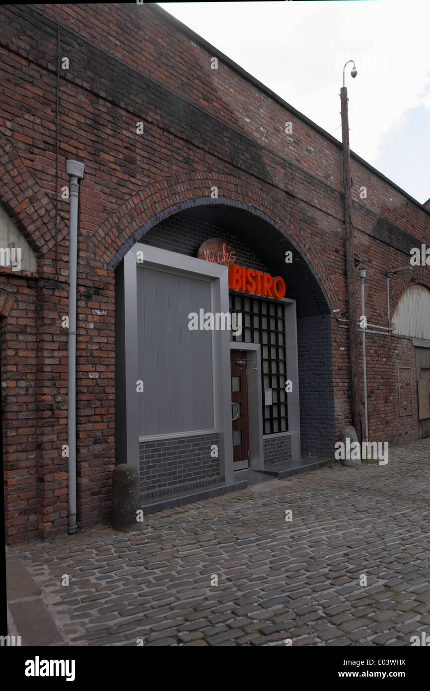 The Bistro Nick Tilsleys fictional restaurant set of Coronation Street