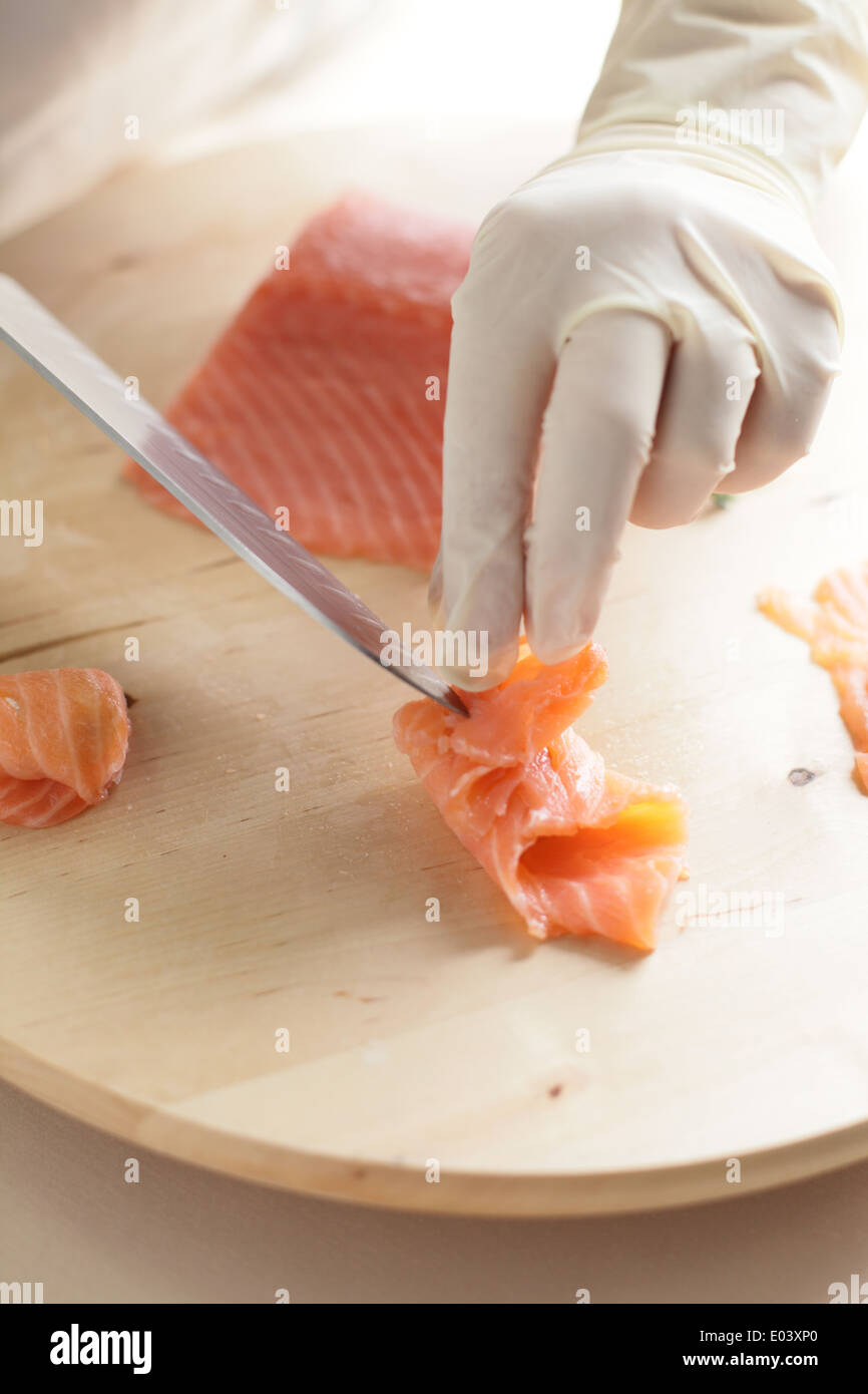 European Cook european food cooking process at the kitchen Stock Photo - Alamy