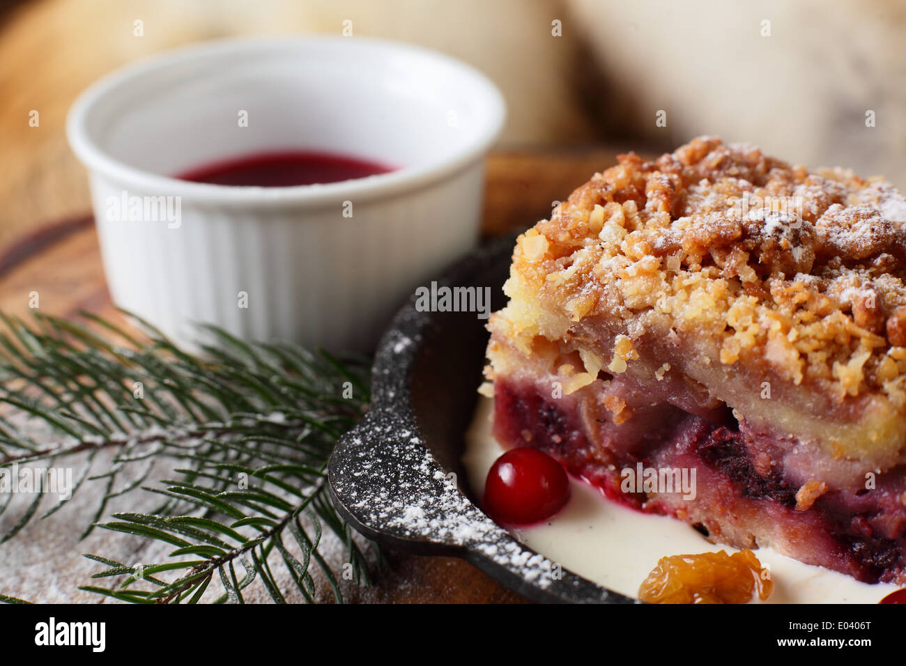 sweet and tasty cake on the dish Stock Photo - Alamy