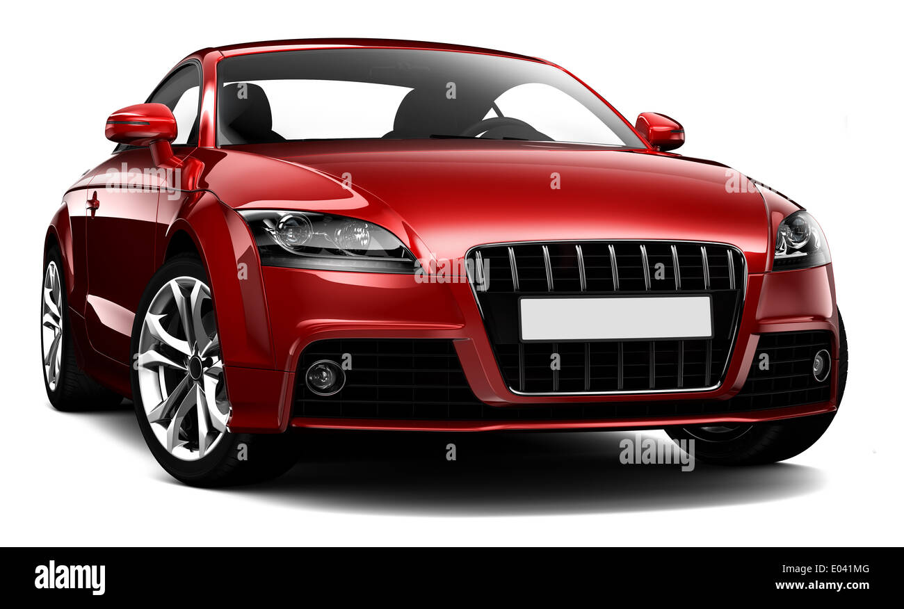 Small two-door sports car Stock Photo
