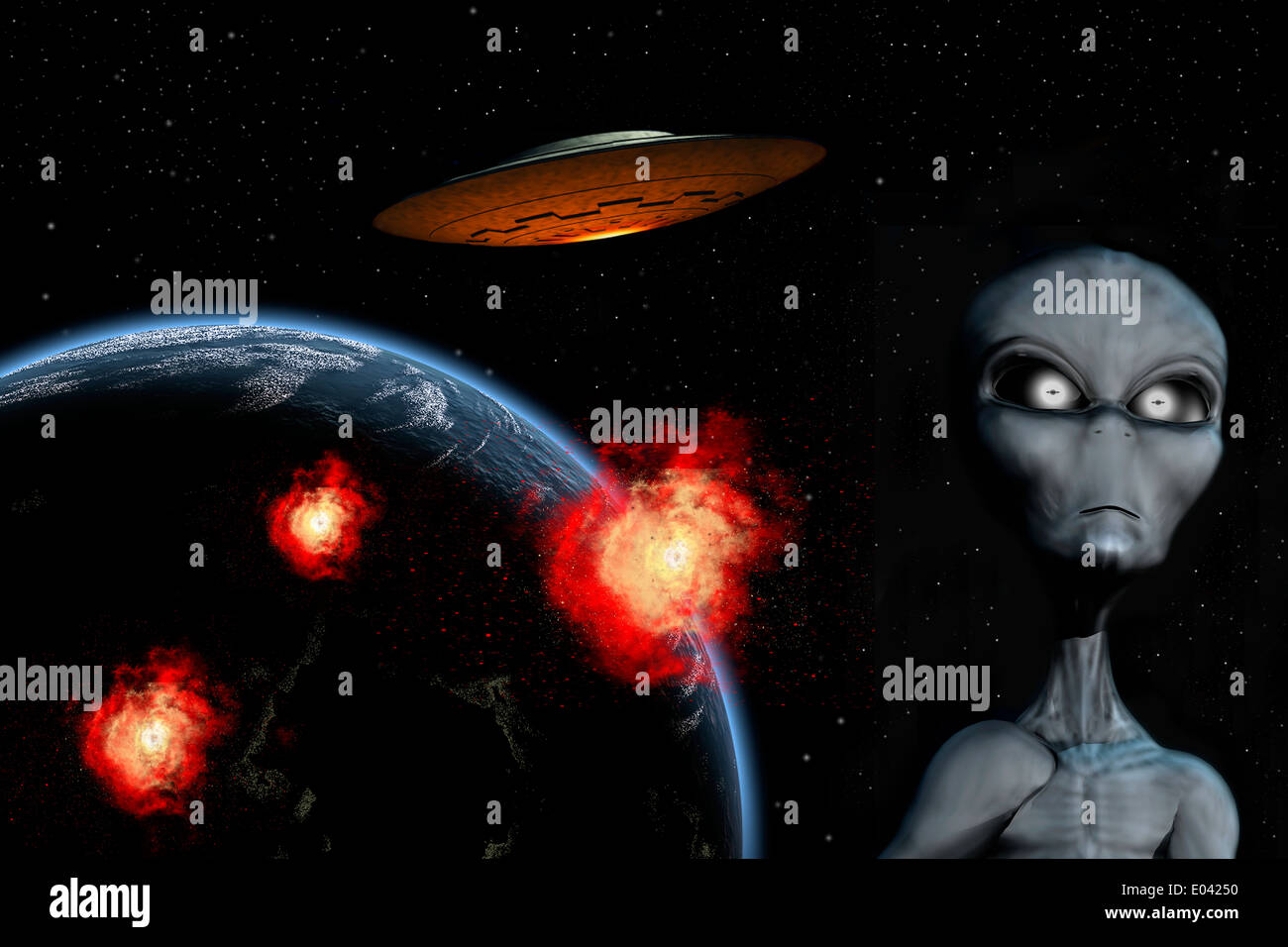 Alien attack earth hi-res stock photography and images - Alamy