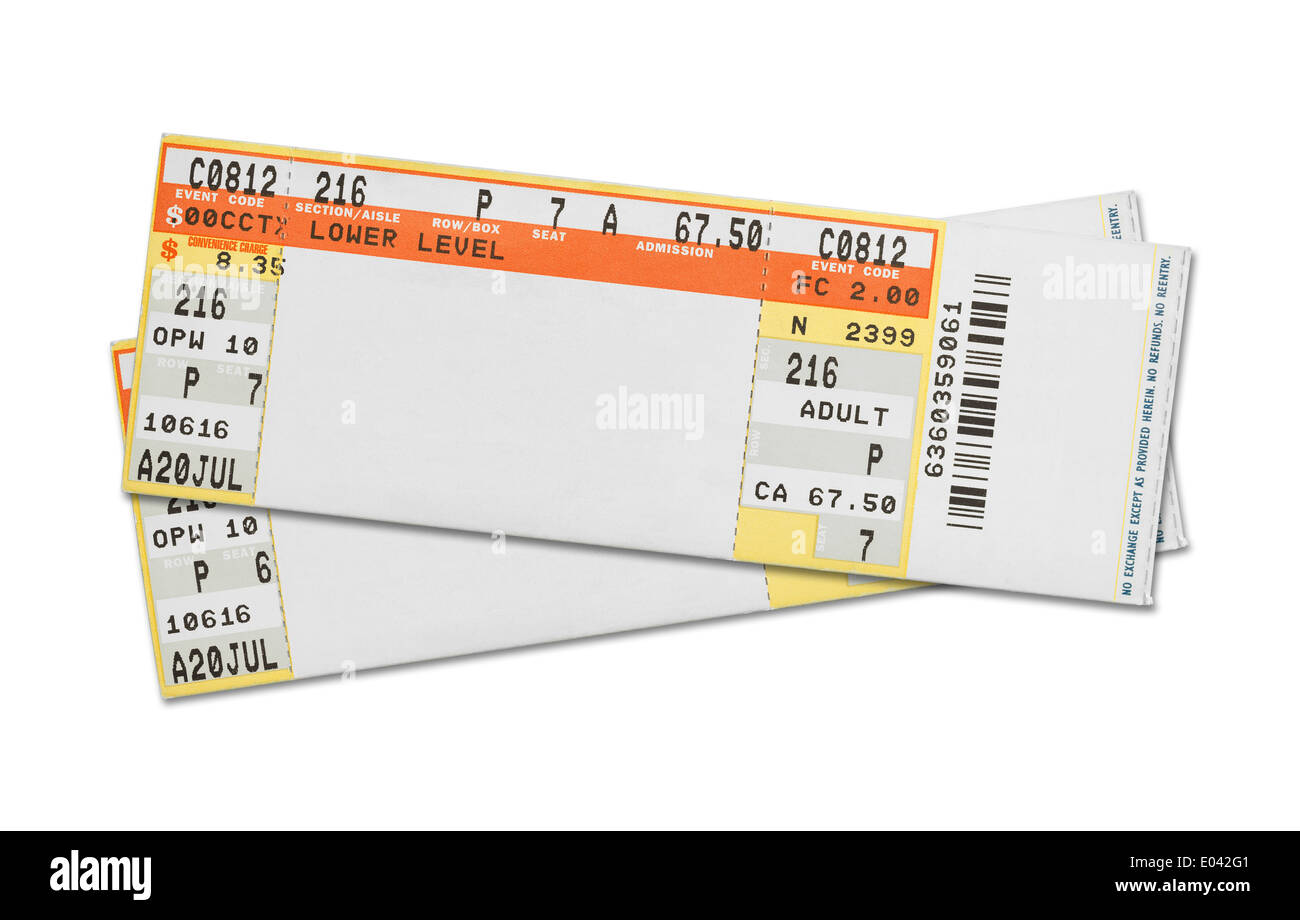 Concert tickets hi-res stock photography and images - Alamy