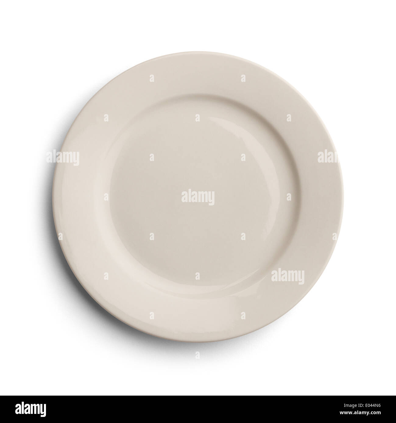 White Ceramic Dinner Plate Isolated on White Background Stock Photo - Alamy