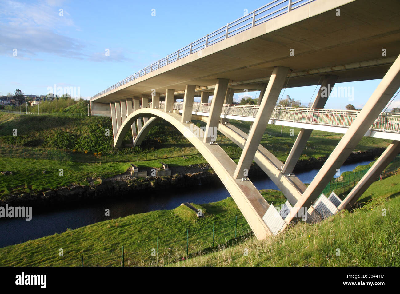 Cathaleen Falls Bridge over the River Erne at Ballyshannon, Ireland Stock Photo