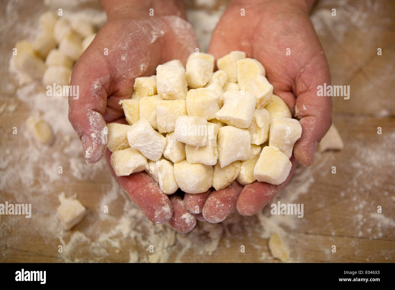 Chef gennaro contaldo holds gnocchi hires stock photography and images