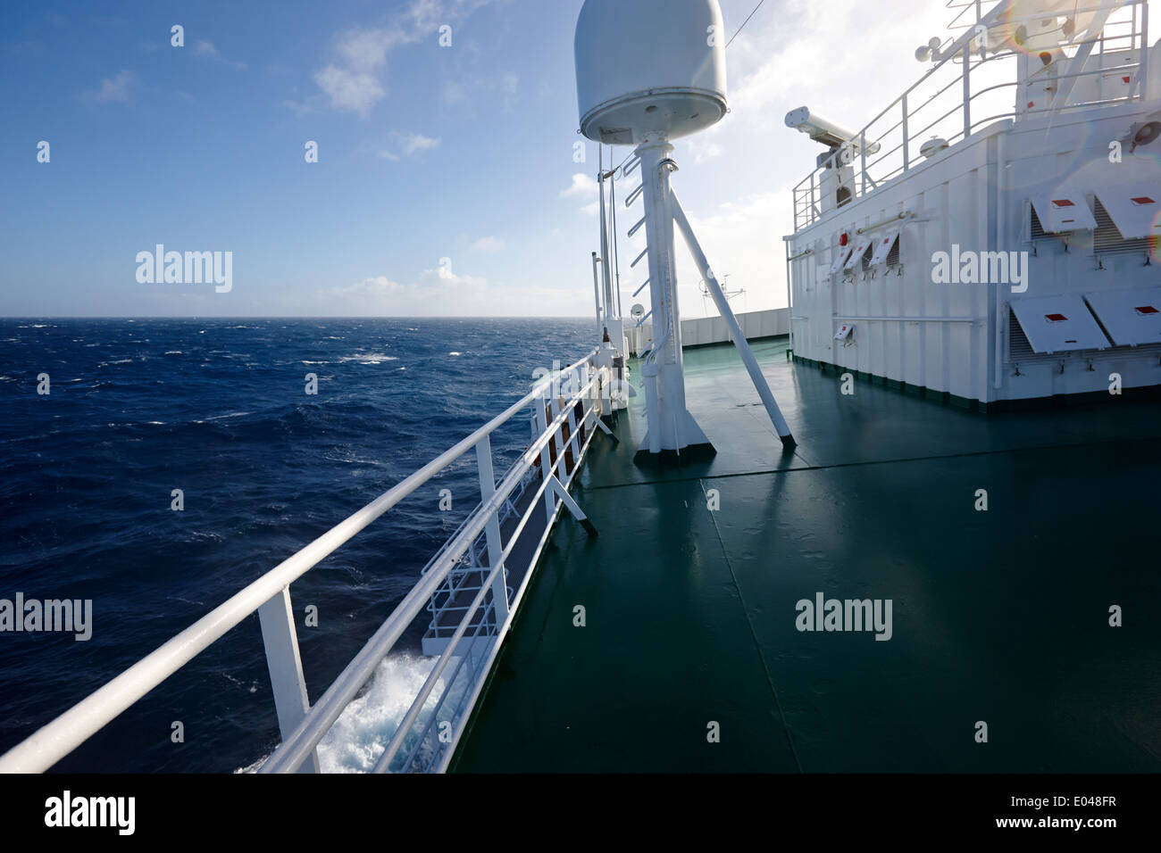 expedition ship crossing the drake passage Stock Photo