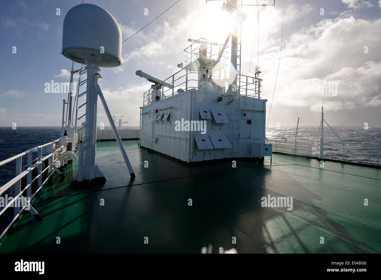 expedition ship crossing the drake passage Stock Photo