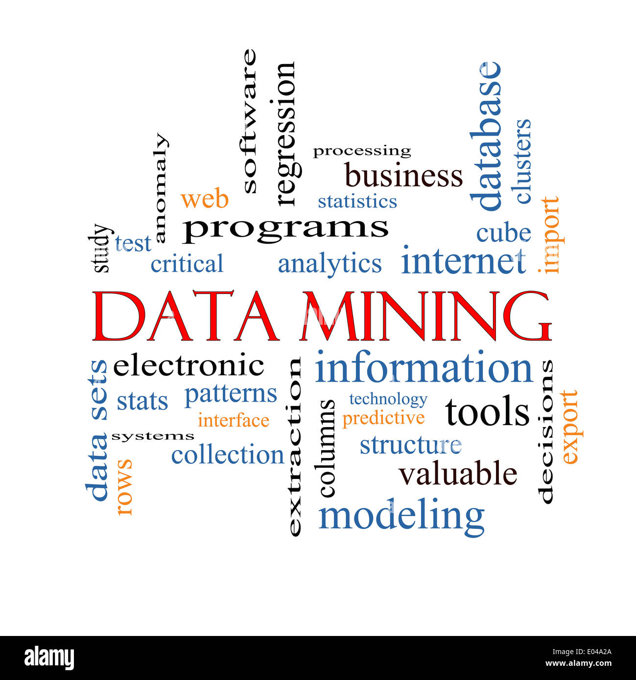 Data Mining Word Cloud Concept With Great Terms Such As Analytics EA2A