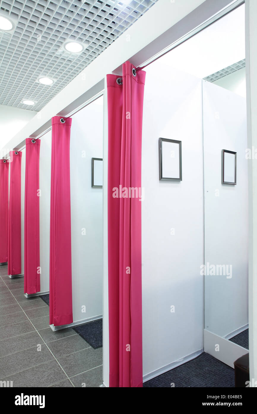 Luxury And Very Clean Dressing Room In European Style Stock