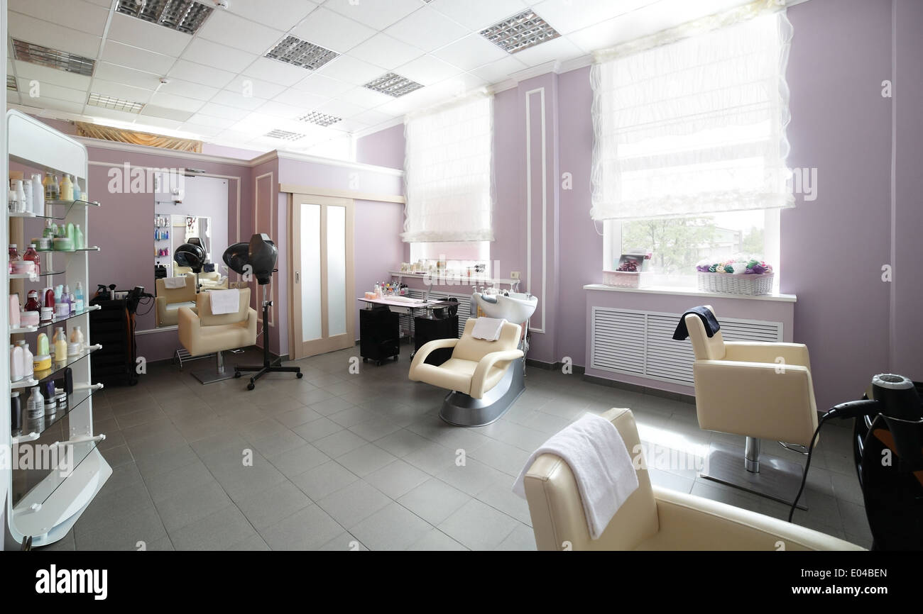Empty hair salon hi-res stock photography and images - Alamy