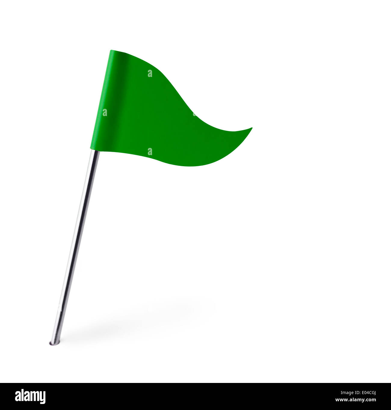 Green Golf Flag Isolated On White Background Stock Photo - Alamy