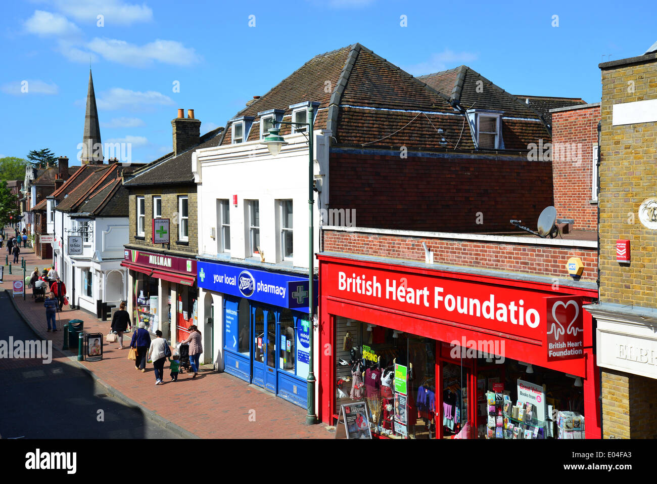 High Street, Egham, Surrey, England, United Kingdom Stock Photo
