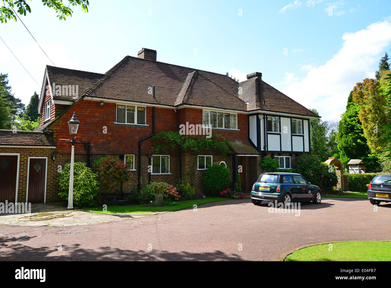 Virginia water surrey england houses hires stock photography and