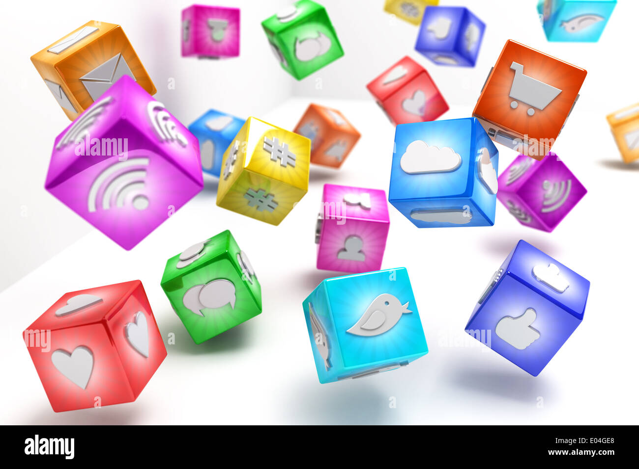 Social media background Stock Photo - Alamy