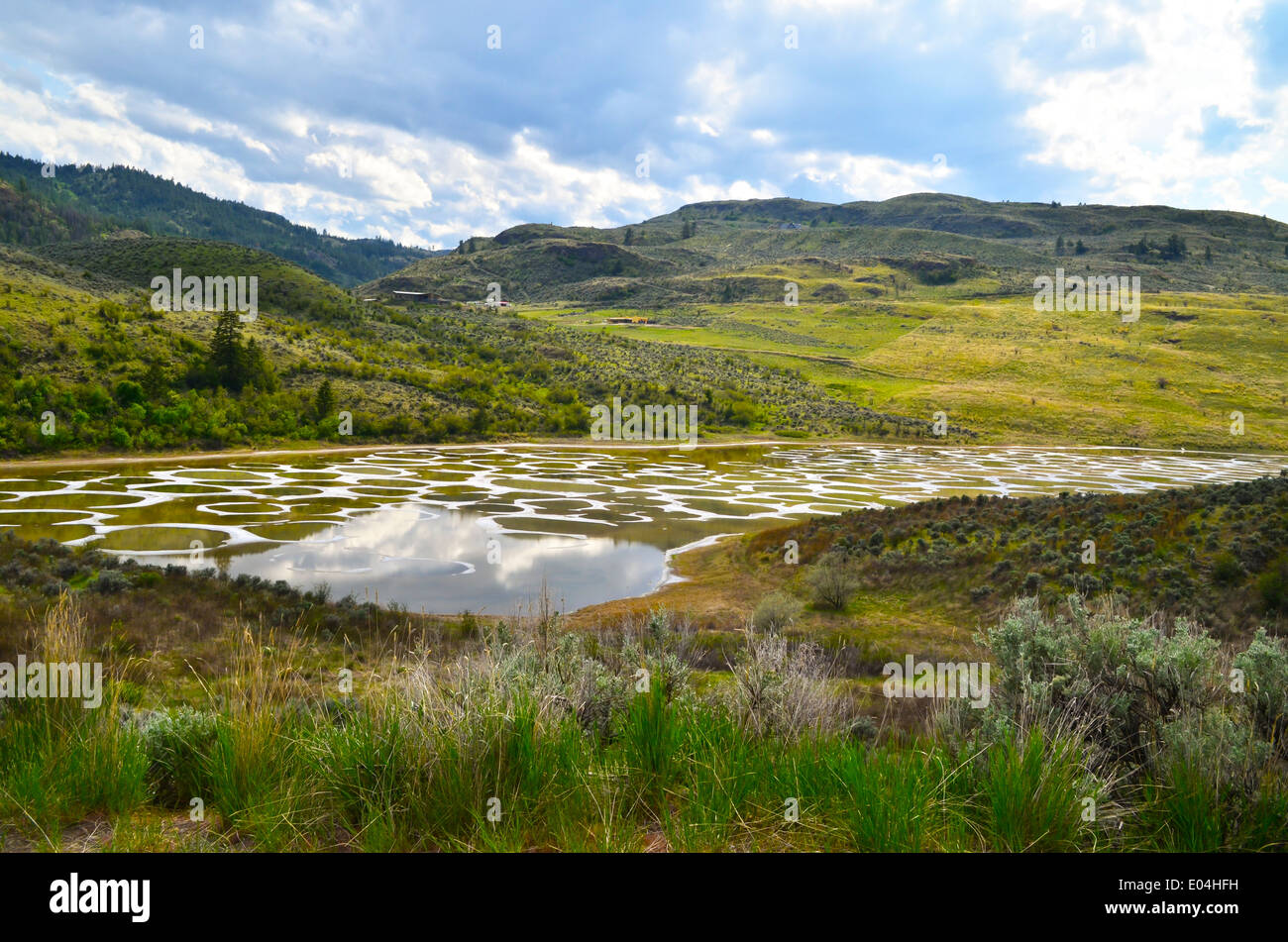 pic Osoyoos Spotted Lake Fire alamy