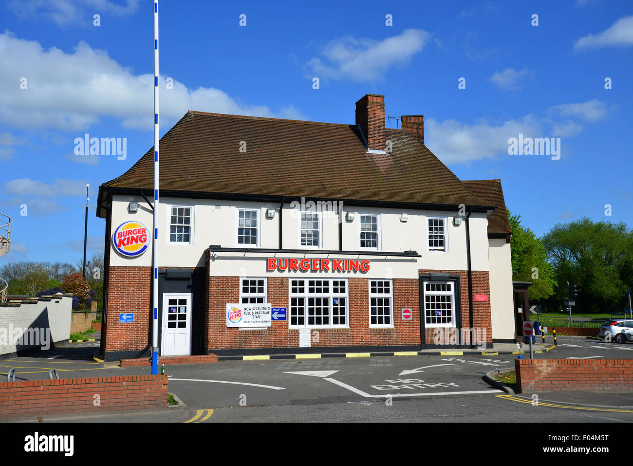 Burger King drivethru fast food restaurant, The Ave, Egham, Surrey