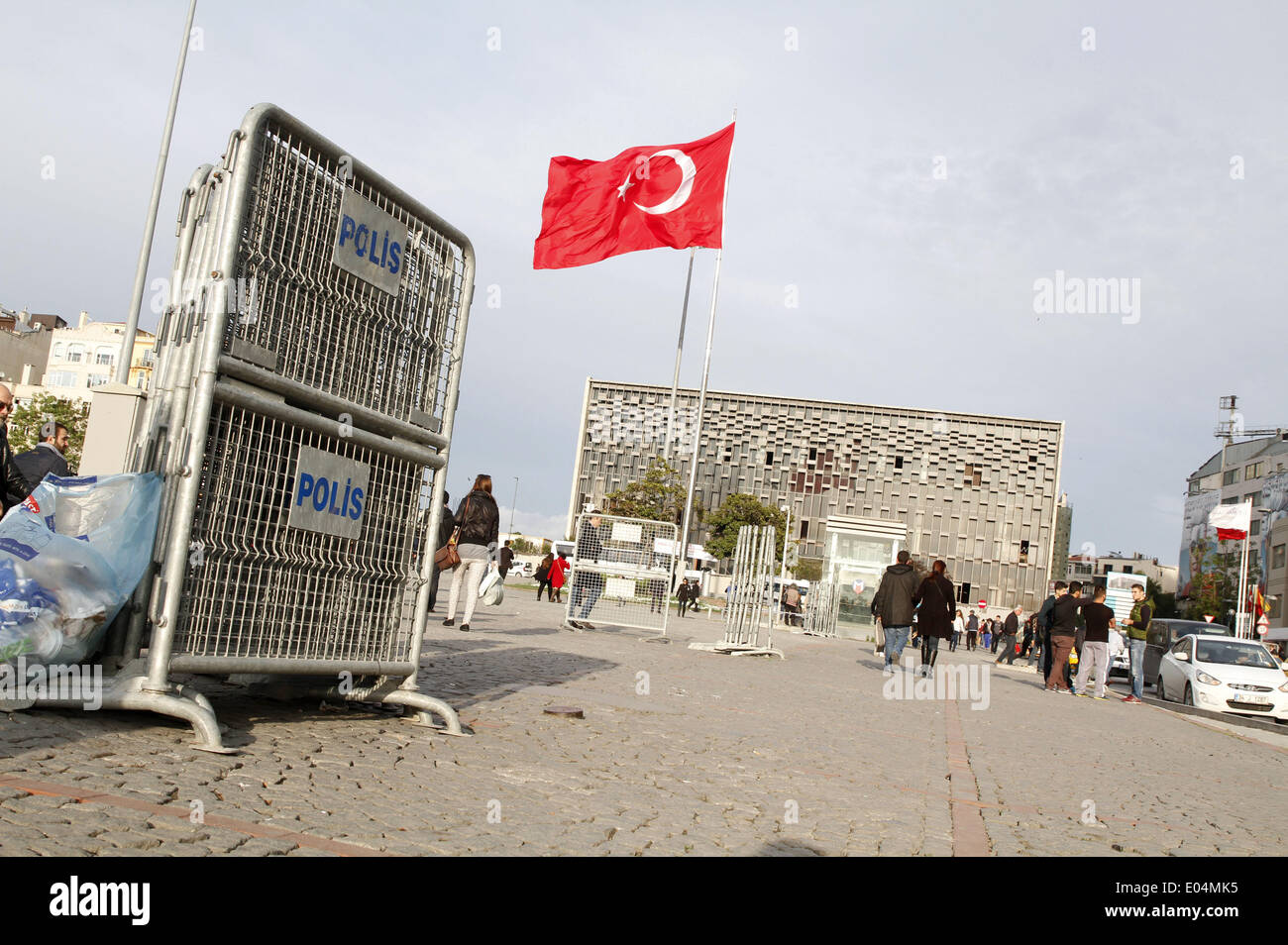 This year, the city of Istanbul, Taksim Square has reportedly locked due to construction, the traditional, but a long time forbidden May Day parade ground of the Turkish trade unions, left-wing political parties and youth movements. On May 1st 2014, Istanbul, Turkey./picture alliance Stock Photo