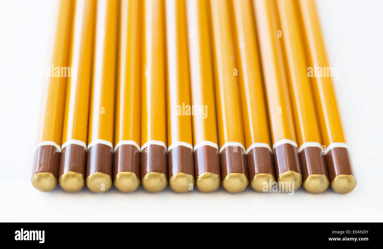 A collection of art graphite pencils of varying hardness Stock Photo Alamy