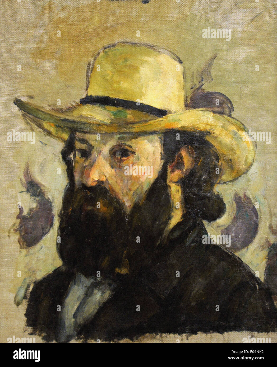 Paul Cézanne Self-Portrait in a Straw Hat Stock Photo