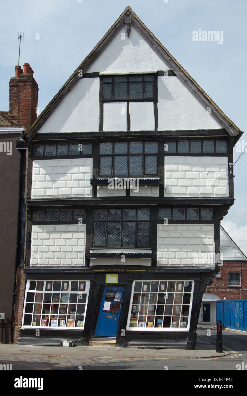 Tilted house, Canterbury, England, with speciallydesigned doorway