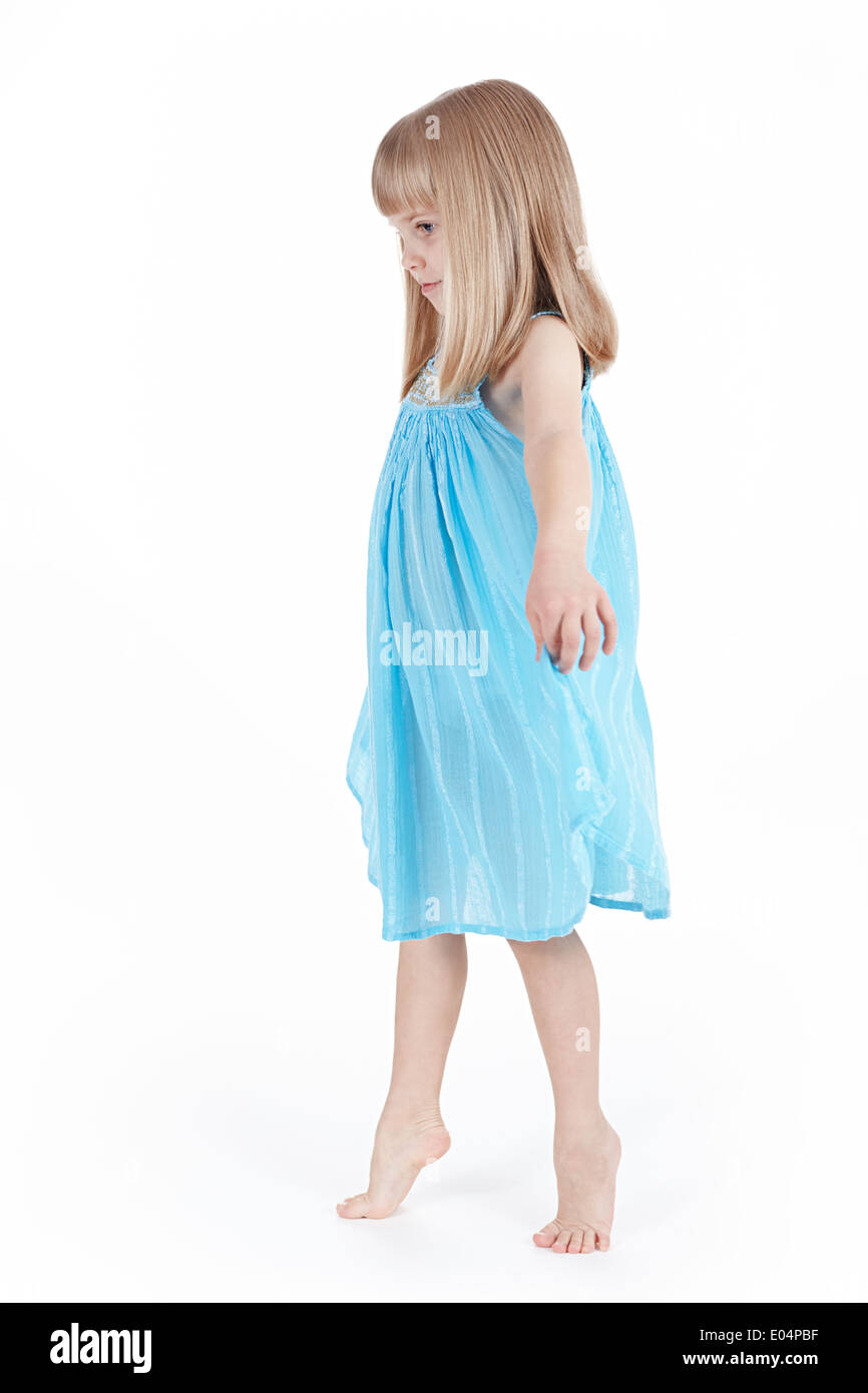Girl standing tiptoe hi-res stock photography and images - Alamy